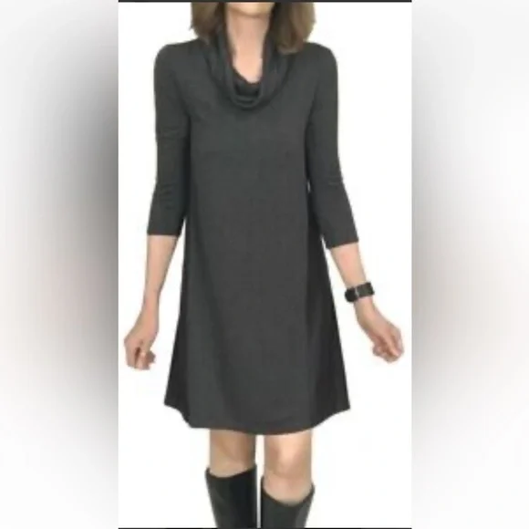 Weekday Anthropologie Saturday Sunday Grey Cowl Neck Dress Size Large. E97 - Picture 1 of 15